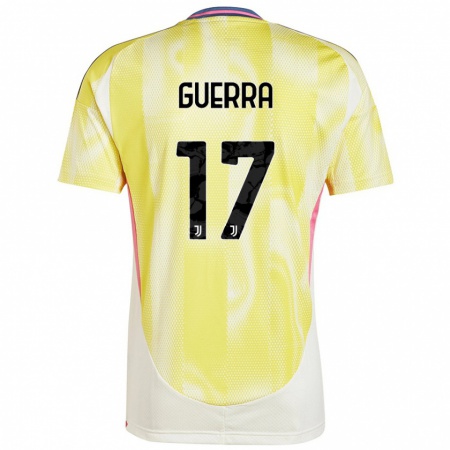 Kandiny Herren Simone Guerra #17 Solargelb Auswärtstrikot Trikot 2024/25 T-Shirt Österreich