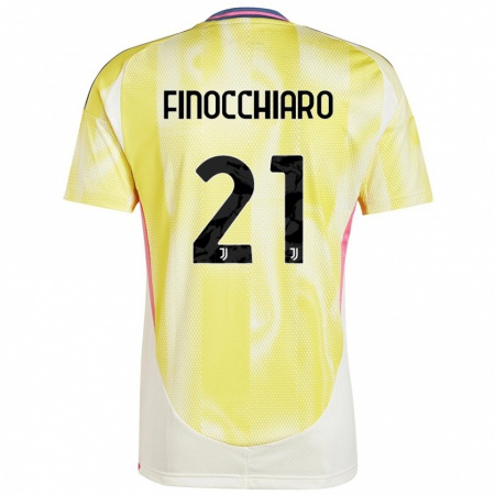 Kandiny Heren Gabriele Finocchiaro #21 Zonnig Geel Uitshirt Uittenue 2024/25 T-Shirt