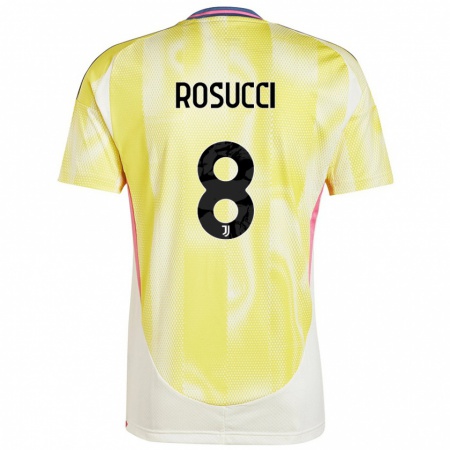 Kandiny Uomo Maglia Martina Rosucci #8 Giallo Solare Kit Gara Away 2024/25 Maglietta