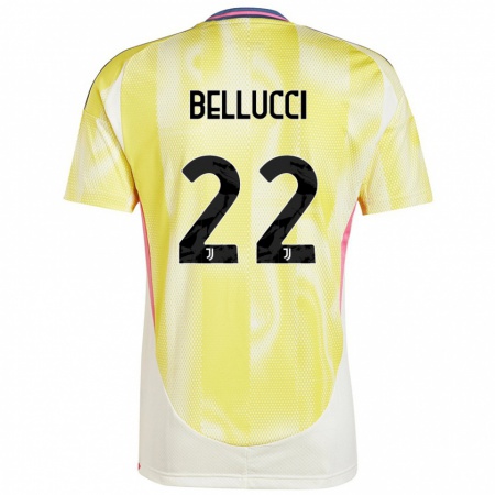 Kandiny Heren Melissa Bellucci #22 Zonnig Geel Uitshirt Uittenue 2024/25 T-Shirt