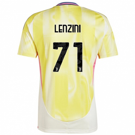 Kandiny Heren Martina Lenzini #71 Zonnig Geel Uitshirt Uittenue 2024/25 T-Shirt