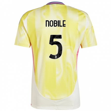 Kandiny Herren Riccardo Nobile #5 Solargelb Auswärtstrikot Trikot 2024/25 T-Shirt Österreich