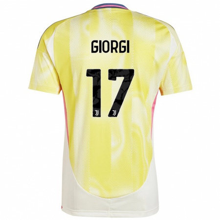 Kandiny Heren Lorenzo Giorgi #17 Zonnig Geel Uitshirt Uittenue 2024/25 T-Shirt