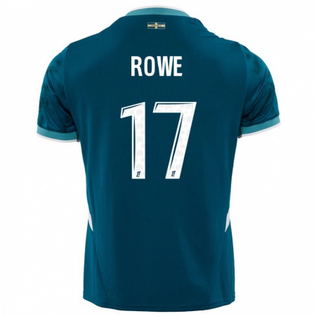 Kandiny Heren Jonathan Rowe #17 Turkoois Blauw Uitshirt Uittenue 2024/25 T-Shirt