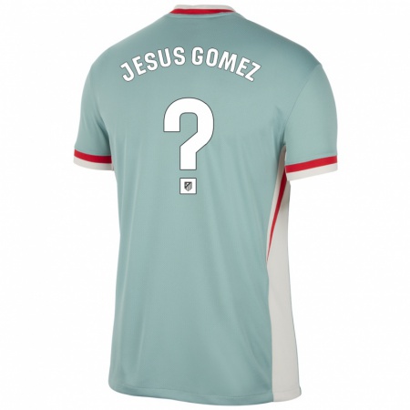 Kandiny Heren Jesus Gomez #0 Lichtbeige Blauw Uitshirt Uittenue 2024/25 T-Shirt