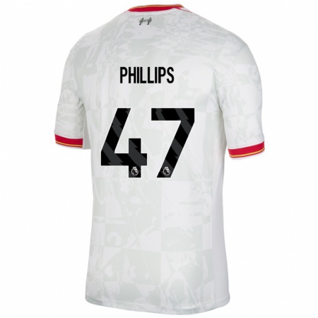 Kandiny Heren Nathaniel Phillips #47 Wit Rood Zwart Thuisshirt Derde Tenue 2024/25 T-Shirt