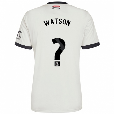 Kandiny Heren Jacob Watson #0 Gebroken Wit Thuisshirt Derde Tenue 2024/25 T-Shirt