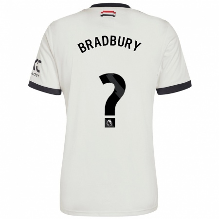 Kandiny Heren Louie Bradbury #0 Gebroken Wit Thuisshirt Derde Tenue 2024/25 T-Shirt