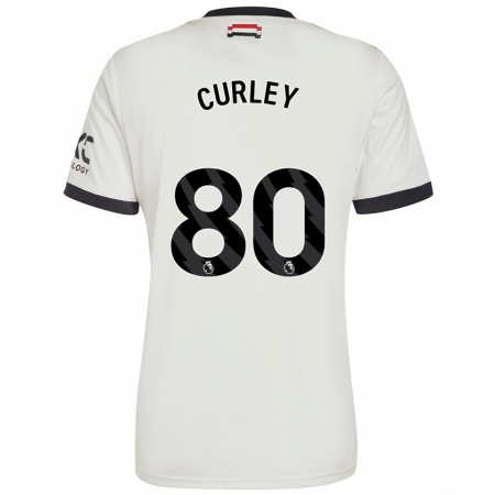 Kandiny Heren Ruben Curley #80 Gebroken Wit Thuisshirt Derde Tenue 2024/25 T-Shirt