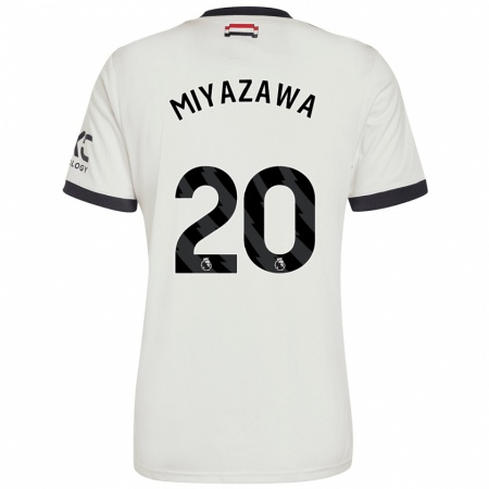 Kandiny Heren Hinata Miyazawa #20 Gebroken Wit Thuisshirt Derde Tenue 2024/25 T-Shirt