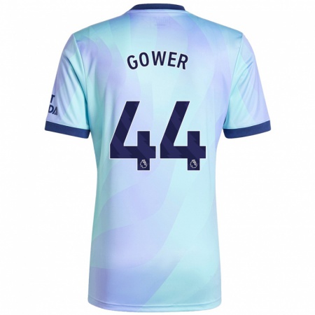 Kandiny Uomo Maglia Jimi Gower #44 Acquamarina Kit Gara Third 2024/25 Maglietta