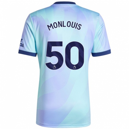 Kandiny Uomo Maglia Zane Monlouis #50 Acquamarina Kit Gara Third 2024/25 Maglietta