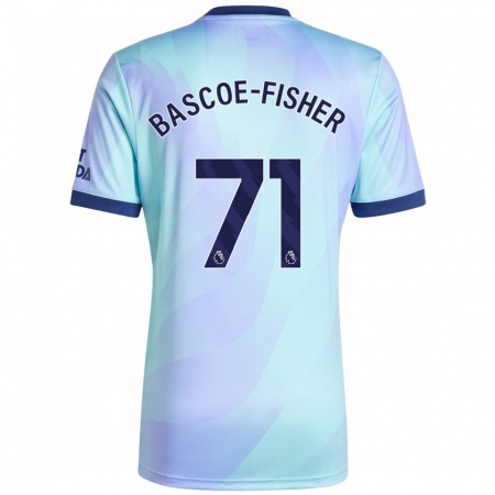 Kandiny Herren Jakai Bascoe-Fisher #71 Aquamarin Ausweichtrikot Trikot 2024/25 T-Shirt Österreich