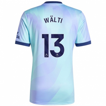 Kandiny Heren Lia Wälti #13 Aqua Thuisshirt Derde Tenue 2024/25 T-Shirt