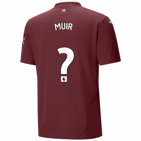 Kandiny Heren Ashton Muir #0 Kastanjebruin Thuisshirt Derde Tenue 2024/25 T-Shirt