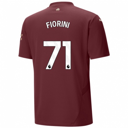 Kandiny Heren Lewis Fiorini #71 Kastanjebruin Thuisshirt Derde Tenue 2024/25 T-Shirt