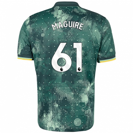 Kandiny Heren Aaron Maguire #61 Muntgroen Thuisshirt Derde Tenue 2024/25 T-Shirt