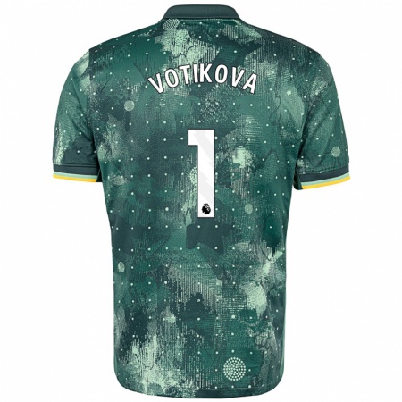 Kandiny Heren Barbora Votíková #1 Muntgroen Thuisshirt Derde Tenue 2024/25 T-Shirt