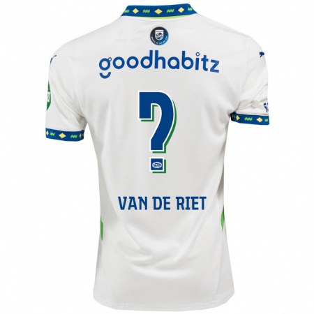 Kandiny Heren Raf Van De Riet #0 Wit Donkerblauw Thuisshirt Derde Tenue 2024/25 T-Shirt