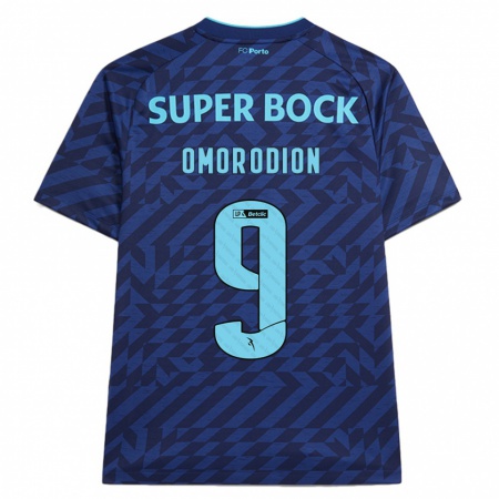 Kandiny Heren Samu Omorodion #9 Marineblauw Thuisshirt Derde Tenue 2024/25 T-Shirt