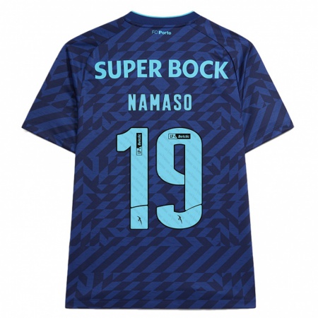 Kandiny Heren Danny Namaso #19 Marineblauw Thuisshirt Derde Tenue 2024/25 T-Shirt