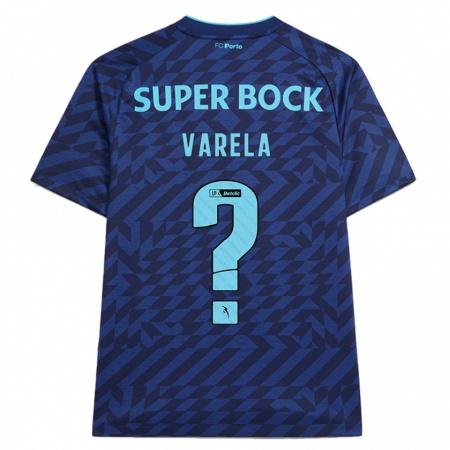 Kandiny Herren Cardoso Varela #0 Marineblau Ausweichtrikot Trikot 2024/25 T-Shirt Österreich