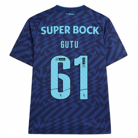 Kandiny Uomo Maglia Denis Gutu #61 Blu Navy Kit Gara Third 2024/25 Maglietta