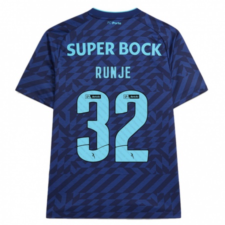 Kandiny Heren Roko Runje #32 Marineblauw Thuisshirt Derde Tenue 2024/25 T-Shirt