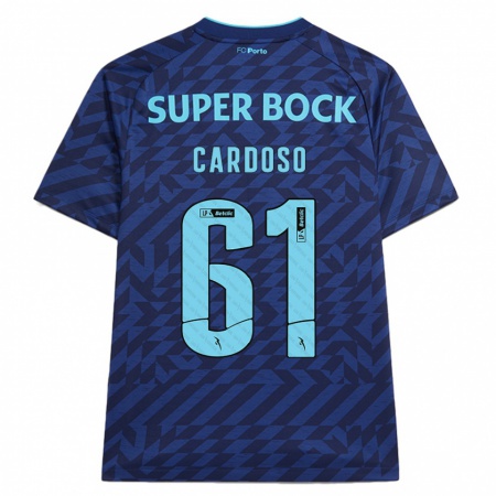 Kandiny Heren Ivan Cardoso #61 Marineblauw Thuisshirt Derde Tenue 2024/25 T-Shirt