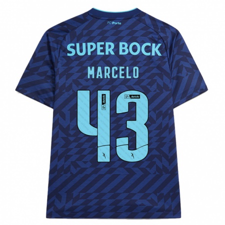 Kandiny Heren Joao Marcelo #43 Marineblauw Thuisshirt Derde Tenue 2024/25 T-Shirt