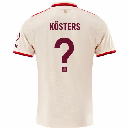 Kandiny Heren Matthias Kösters #0 Linen Thuisshirt Derde Tenue 2024/25 T-Shirt