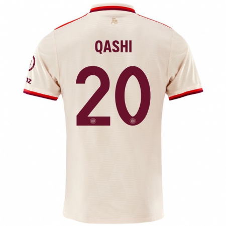 Kandiny Herren Yousef Qashi #20 Leinen Ausweichtrikot Trikot 2024/25 T-Shirt Österreich