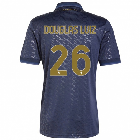 Kandiny Heren Douglas Luiz #26 Marineblauw Thuisshirt Derde Tenue 2024/25 T-Shirt