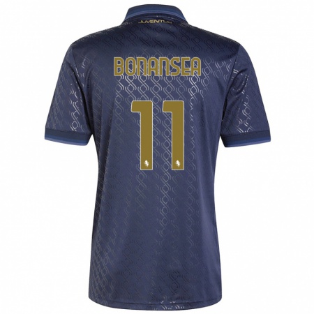 Kandiny Uomo Maglia Barbara Bonansea #11 Blu Navy Kit Gara Third 2024/25 Maglietta