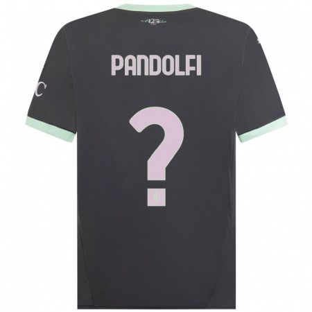 Kandiny Herren Fabio Pandolfi #0 Grau Ausweichtrikot Trikot 2024/25 T-Shirt Österreich