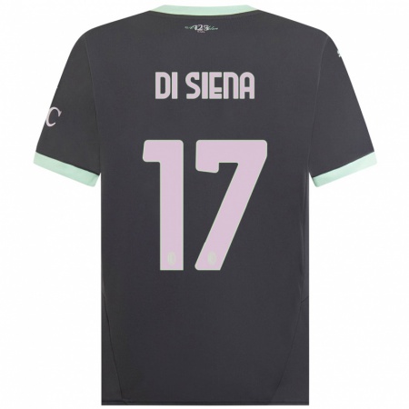 Kandiny Heren Andrea Di Siena #17 Grijs Thuisshirt Derde Tenue 2024/25 T-Shirt