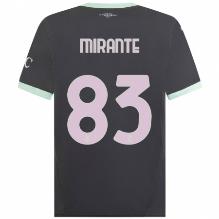 Kandiny Heren Antonio Mirante #83 Grijs Thuisshirt Derde Tenue 2024/25 T-Shirt