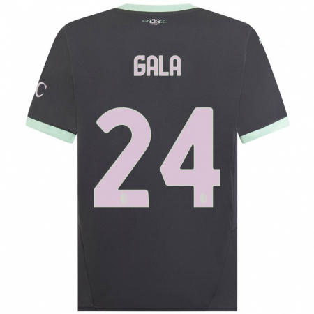 Kandiny Heren Antonio Gala #24 Grijs Thuisshirt Derde Tenue 2024/25 T-Shirt