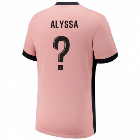 Kandiny Heren Alyssa Fernandes #0 Roestroze Thuisshirt Derde Tenue 2024/25 T-Shirt