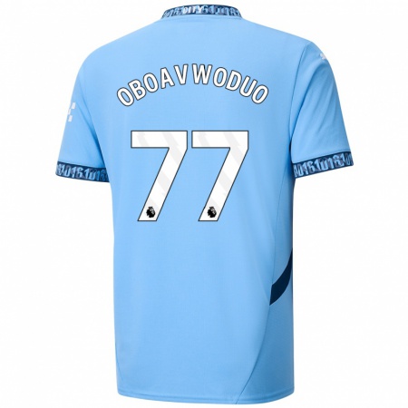 Kandiny Dames Justin Oboavwoduo #77 Marineblauw Thuisshirt Thuistenue 2024/25 T-Shirt