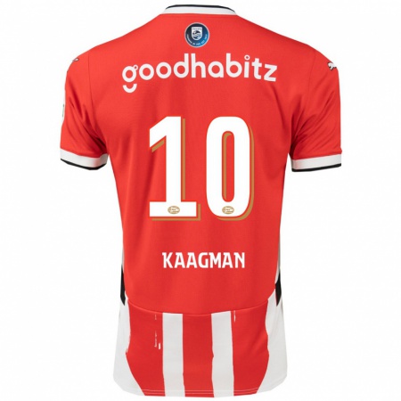 Kandiny Damen Inessa Kaagman #10 Rot Weiß Heimtrikot Trikot 2024/25 T-Shirt Österreich