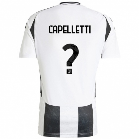 Kandiny Damen Alessia Capelletti #0 Weiß Schwarz Heimtrikot Trikot 2024/25 T-Shirt Österreich