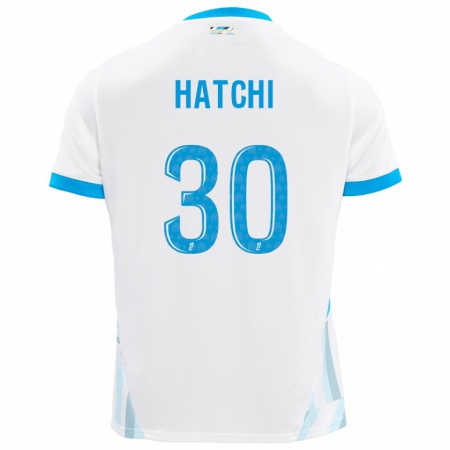 Kandiny Donna Maglia Anaïs Hatchi #30 Bianco Azzurro Kit Gara Home 2024/25 Maglietta