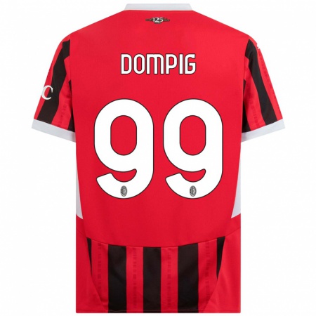 Kandiny Damen Chanté Dompig #99 Rot Schwarz Heimtrikot Trikot 2024/25 T-Shirt Österreich