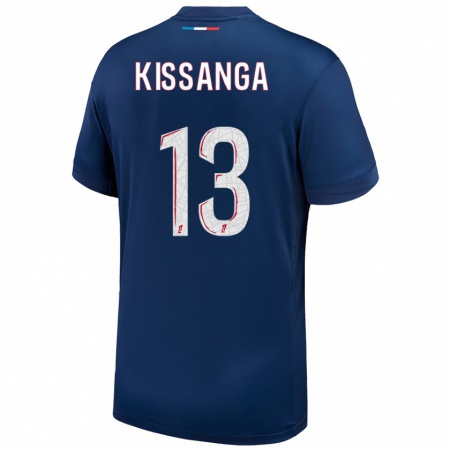 Kandiny Damen Hugo Kissanga #13 Marineblau Weiß Heimtrikot Trikot 2024/25 T-Shirt Österreich