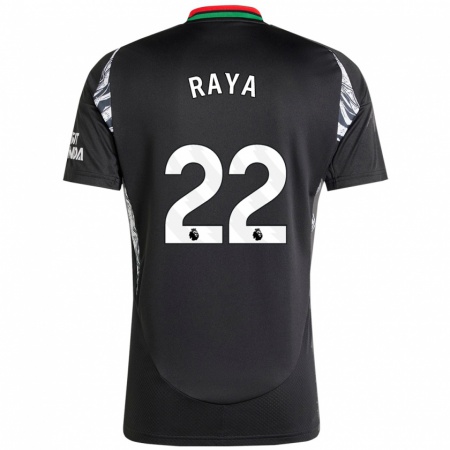 Kandiny Dames David Raya #22 Zwart Uitshirt Uittenue 2024/25 T-Shirt