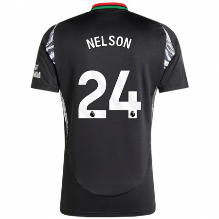 Kandiny Dames Reiss Nelson #24 Zwart Uitshirt Uittenue 2024/25 T-Shirt