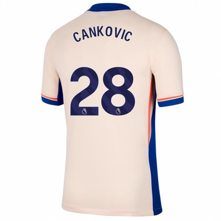 Kandiny Mujer Camiseta Jelena Čanković #28 Beige Claro 2ª Equipación 2024/25 La Camisa