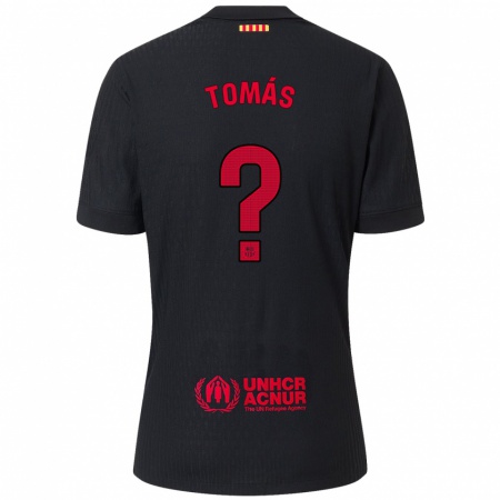 Kandiny Damen Roberto Tomás #0 Schwarz Rot Auswärtstrikot Trikot 2024/25 T-Shirt Österreich