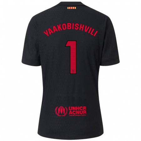 Kandiny Damen Áron Yaakobishvili #1 Schwarz Rot Auswärtstrikot Trikot 2024/25 T-Shirt Österreich